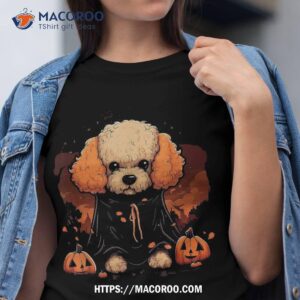 cute poodle halloween standard dog lovers boys girls shirt halloween party gifts tshirt
