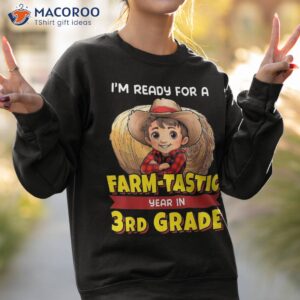 Cute Third 3rd Grade Ready For Back To School Farmer Boy Shirt 2 cute third 3rd grade ready for back to school farmer boy shirt sweatshirt 2