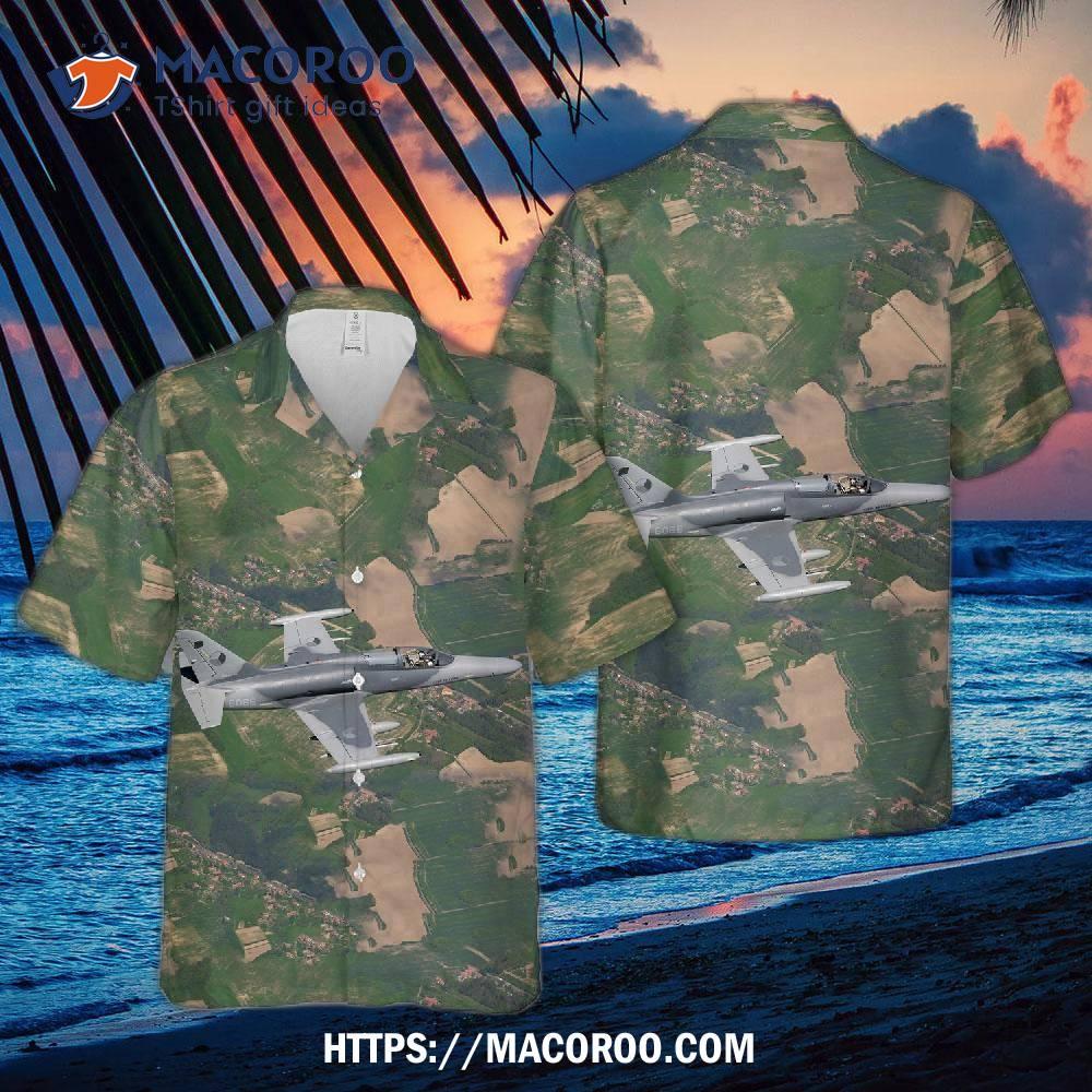 Czech Air Force Aero Vodochody L-159a Alca Hawaiian Shirt Czech Air Force Aero Vodochody L-159a Alca Hawaiian Shirt