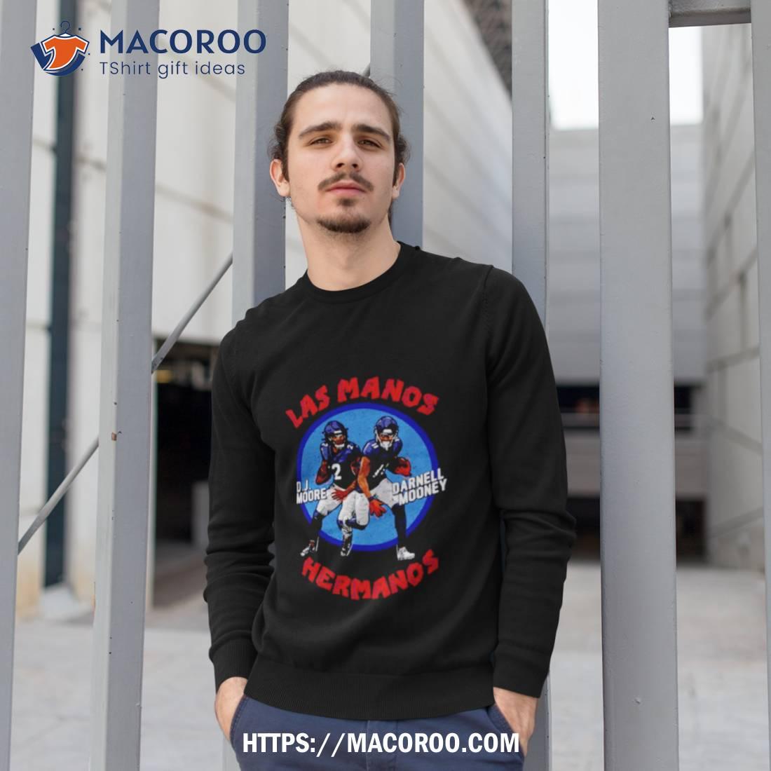 Las Manos Hermanos DJ Moore and Darnell Mooney Chicago Bears shirt, hoodie,  sweater and v-neck t-shirt