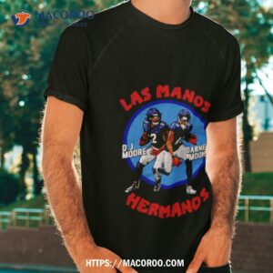 d j moore and darnell mooney chicago las manos hermanos shirt tshirt