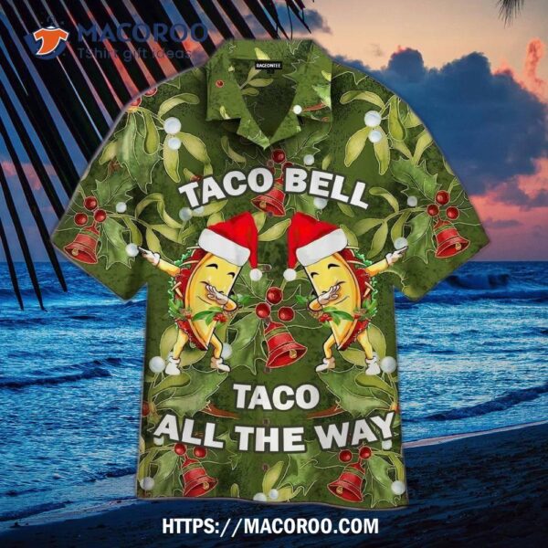 Dabbing Taco Bell Christmas Hawaiian Shirt