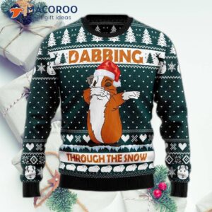 Dabbing Through The Snow Ugly Christmas Sweater