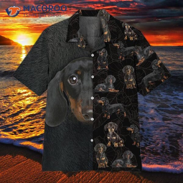 Dachshund Black And Brown Hawaiian Shirts