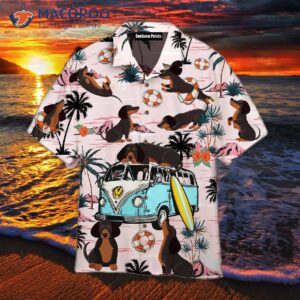 Dachshund Dog Hawaiian Summer Beach Shirts