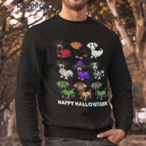 dachshund happy halloweiner funny halloween dogs lover shirt sweatshirt