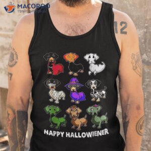 dachshund happy halloweiner funny halloween dogs lover shirt tank top