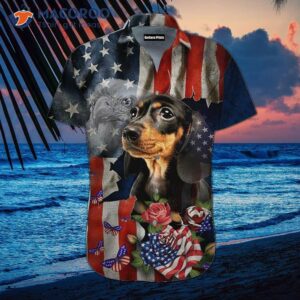 Dachshund-print Hawaiian Shirts