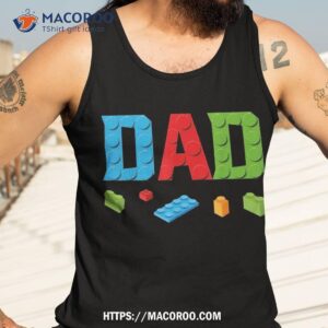 dad master builder building bricks blocks family set parents shirt tank top 3