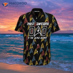 Dad Wears Black Hawaiian Shirts.