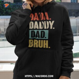 Dada Daddy Dad Bruh Fathers Day Retro Vintage Funny Father Shirt