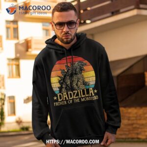 dadzilla father of the monsters retro vintage sunset shirt hoodie 2