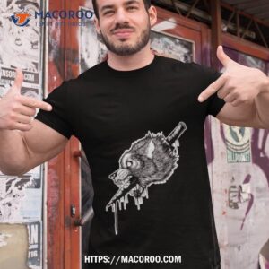 Dagger On Wolf Head Fit For An Autopsy Shirt