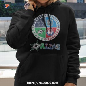Dallas Circle Logo Sport Teams Cowboys Rangers Stars Mavericks Shirt