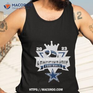 dallas cowboys football nfl 2023 championship crown logo shirt tank top 3