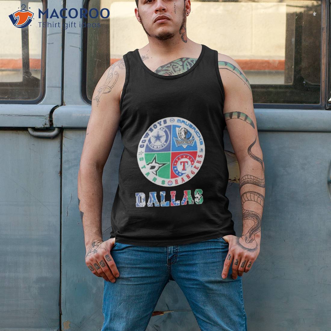 Dallas stars Texas Rangers Dallas Mavericks and Dallas Cowboys shirt Men s Tank  Top in 2023