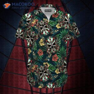 Darts Skull Hawaiian Shirts