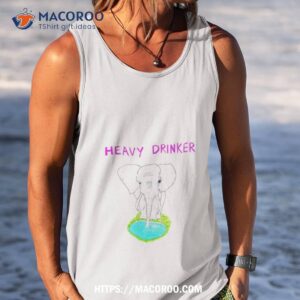 dave portnoy wearing heavy drinker shirt tank top