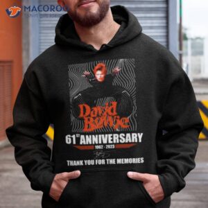 David Bowie 61st Anniversary 1962 – 2023 Thank You For The Memories Signature Shirt
