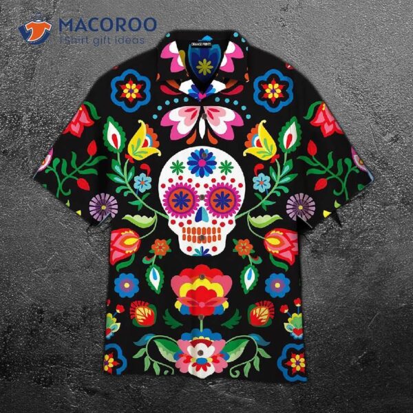 Day Of The Dead Amazing Sugar Skull Hawaiian Shirts