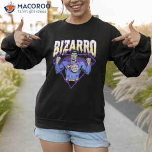 dc comics halloween bizarro purple drip shirt sweatshirt