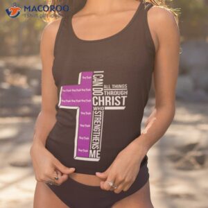 deep purple cross i can do christ who strengthens me all things through shirt tank top 1