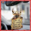 Deer Get In Two-sided Custom-shaped Christmas Acrylic Ornament