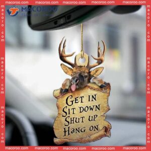 Deer Get In Two-sided Custom-shaped Christmas Acrylic Ornament