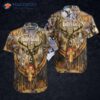 Deer Hunting Yellow Hawaiian-style Shirts