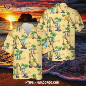 Demolition Excavator Hawaiian Shirt