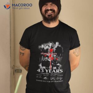 Depeche Mode 43 Years Of 1980 – 2023 Thank You For The Memories Shirt