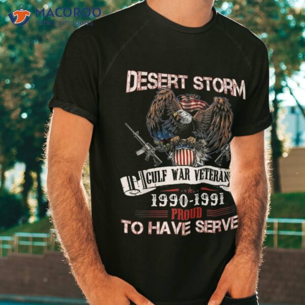 Desert Storm Veteran Pride Persian Gulf War Service Ribbo Shirt