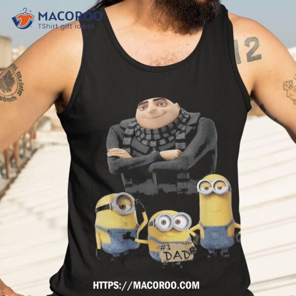 Despicable Me Minions Father’s Day #1 Dad Cardboard Sign Shirt