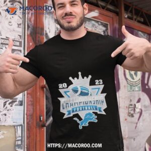 Detroit Lions Football Nfl 2023 Championship Crown Logo Shirt Detroit Lions Football Nfl 2023 Championship Crown Logo Shirt