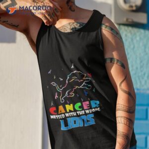 detroit lions nfl cancer mess with the wrong shirt tank top 1