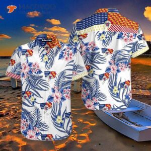 Detroit Proud Blue Hawaiian Shirts