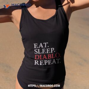 diablo 4 eat sleep repeat meme shirt tank top 2