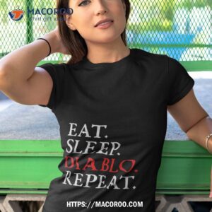 Diablo 4 Eat Sleep Repeat Meme Shirt 3 diablo 4 eat sleep repeat meme shirt tshirt 1