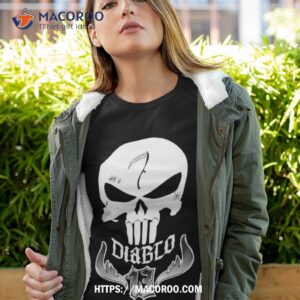 Diablo White Skull Arshirt