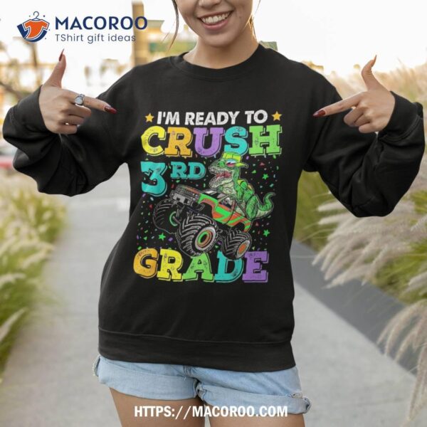 Dinosaur Back To School Son I’m Ready Crush 3rd Grade Shirt