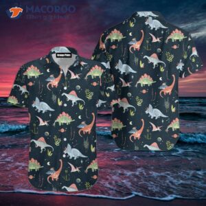 Dinosaur Jurassic Park Cosmic Night Hawaiian Shirts