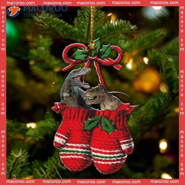 Dinosaurs Inside Your Gloves Custom-shaped Christmas Acrylic Ornament