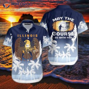 “disc Golf Illinois: May The Course Be With You – Hawaiian Shirts”