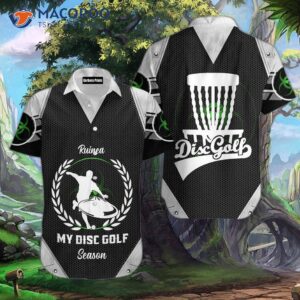 Disc Golf Season Black And White Hawaiian Shirts