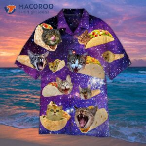 Discover Cool Galaxy Taco Cat Funny Hawaiian Shirts