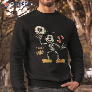 disney 100 mickey mouse skeleton costume halloween d100 shirt sweatshirt