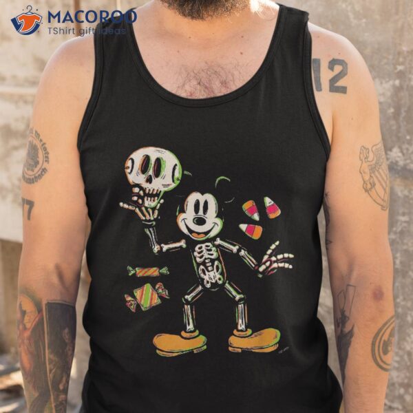 Disney 100 Mickey Mouse Skeleton Costume Halloween D100 Shirt