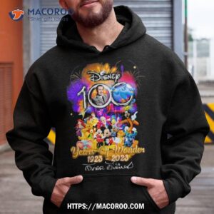 disney 100 years of wonder 1923 2023 signatures graphic shirt hoodie