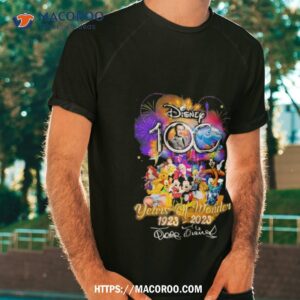 disney 100 years of wonder 1923 2023 signatures graphic shirt tshirt