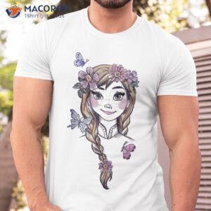 Disney Frozen Anna Illustrated Boho Flowers Graphic Shirt
